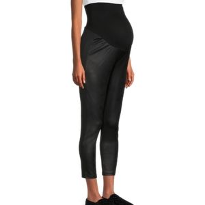 💲Maternity Faux Leather Legging Confort Stretch